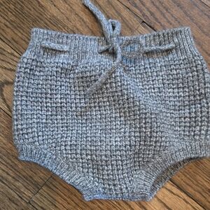 Rylee + Cru Gray Textured Diaper Cover